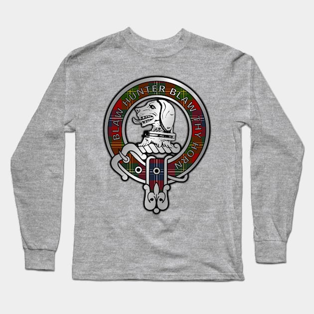 Clan Forrester Tartan Crest Long Sleeve T-Shirt by Taylor'd Designs